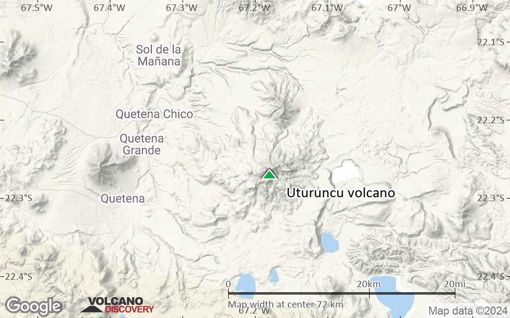 Terrain-type map of Uturuncu volcano (scale of 10s of km)