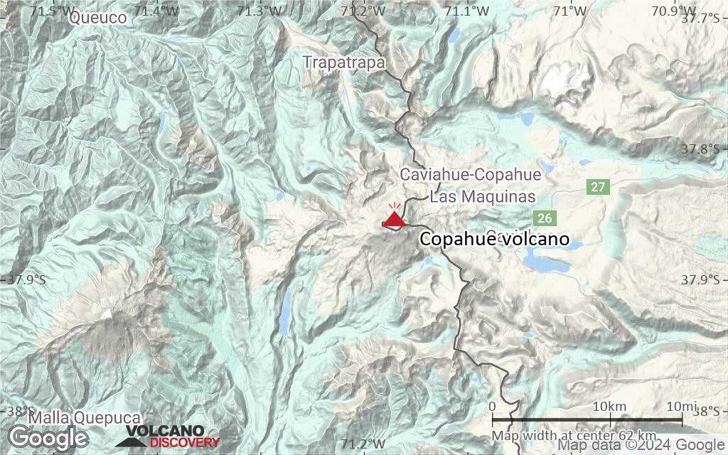 Terrain-type map of Copahue volcano (scale of 10s of km)