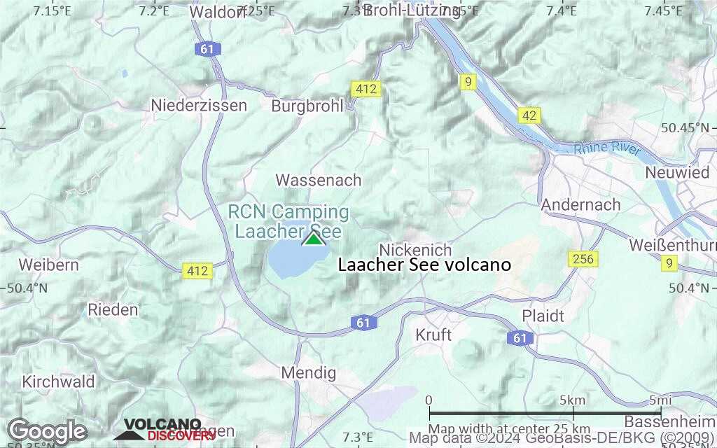 Terrain-type map of Laacher See volcano (scale of 20-40 km)