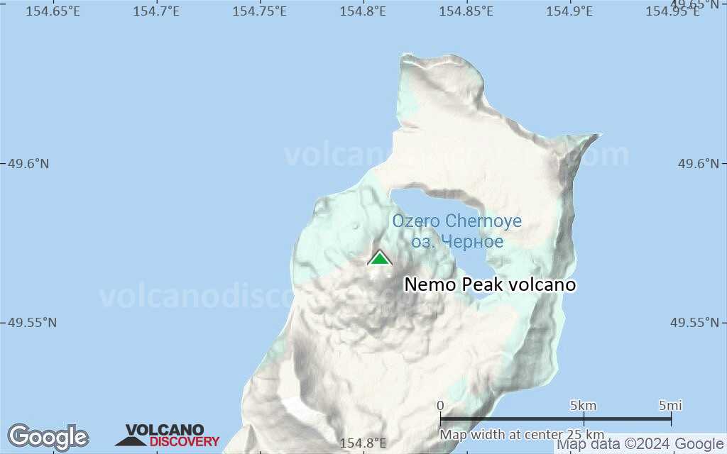 Terrain-type map of Nemo Peak volcano (scale of 20-40 km)