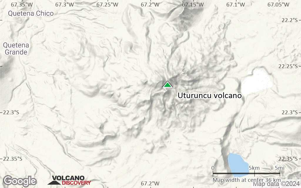 Terrain-type map of Uturuncu volcano (scale of 20-40 km)