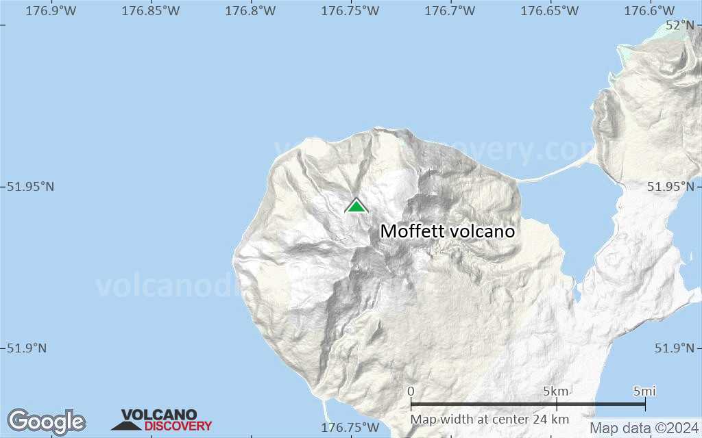 Terrain-type map of Moffett volcano (scale of 20-40 km)