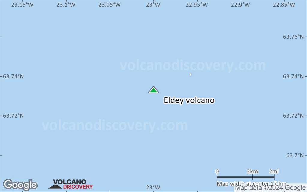 Terrain-type map of Eldey volcano (scale of 20-40 km)