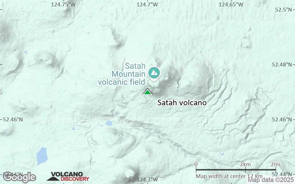 Terrain-type map of Satah volcano (scale of approx. 10-20 km)
