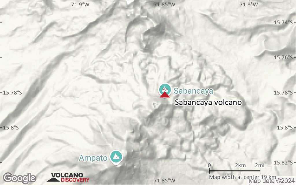 Terrain-type map of Sabancaya volcano (scale of approx. 10-20 km)