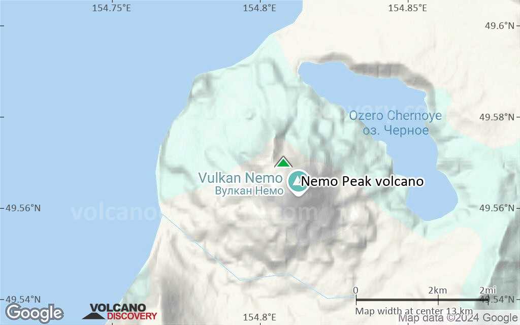 Terrain-type map of Nemo Peak volcano (scale of approx. 10-20 km)
