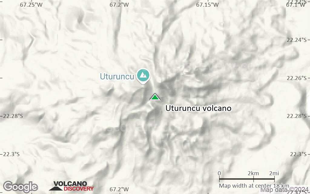 Terrain-type map of Uturuncu volcano (scale of approx. 10-20 km)