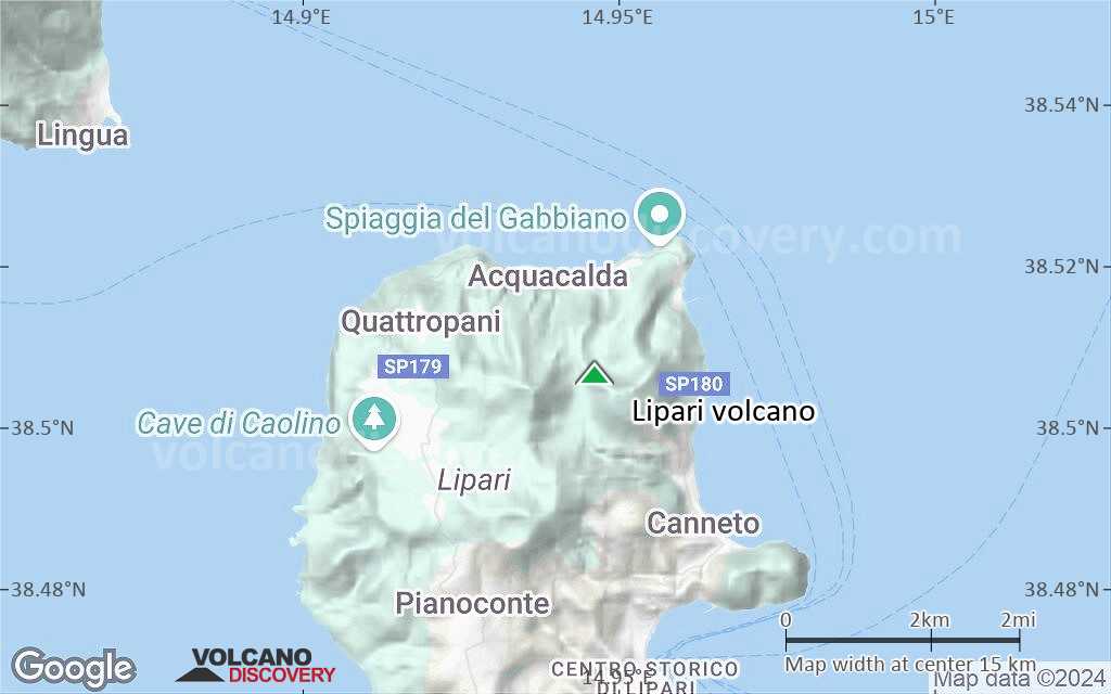 Terrain-type map of Lipari volcano (scale of approx. 10-20 km)