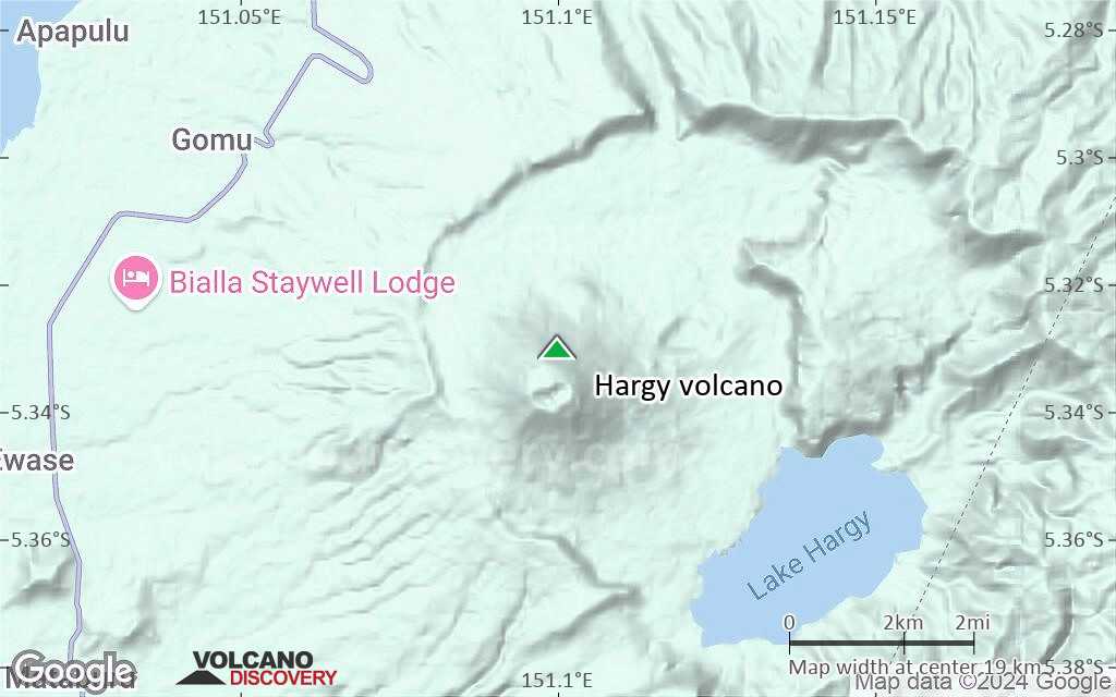 Terrain-type map of Hargy volcano (scale of approx. 10-20 km)