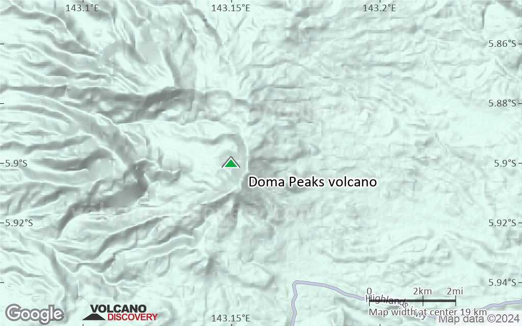 Terrain-type map of Doma Peaks volcano (scale of approx. 10-20 km)