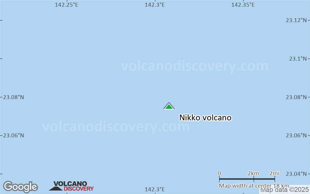 Terrain-type map of Nikko volcano (scale of approx. 10-20 km)