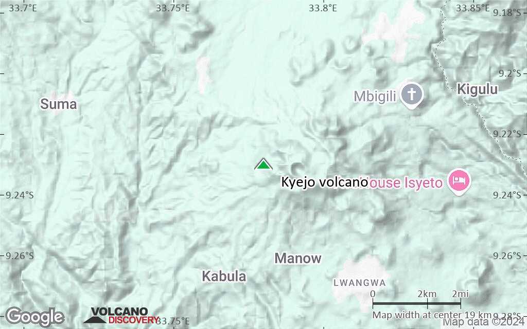 Terrain-type map of Kyejo volcano (scale of approx. 10-20 km)