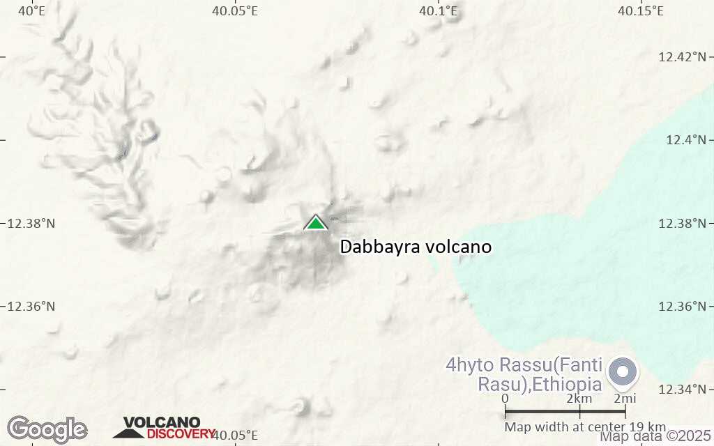 Terrain-type map of Dabbayra volcano (scale of approx. 10-20 km)