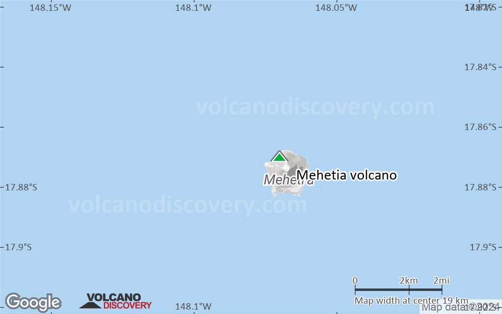 Terrain-type map of Mehetia volcano (scale of approx. 10-20 km)