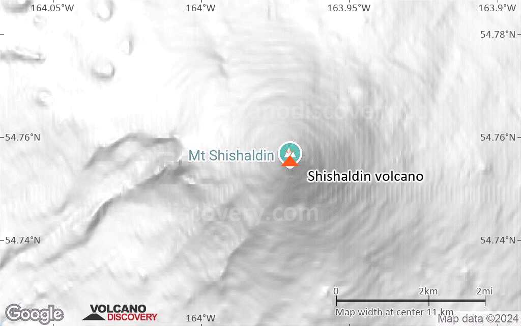 Terrain-type map of Shishaldin volcano (scale of approx. 10-20 km)