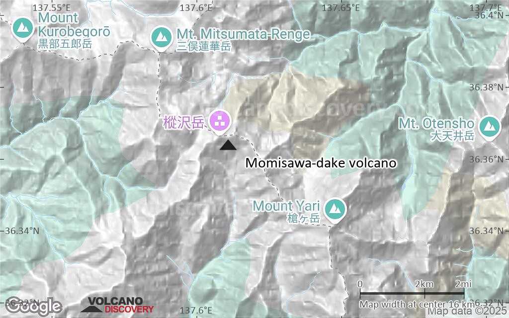 Terrain-type map of Momisawa-dake volcano (scale of approx. 10-20 km)
