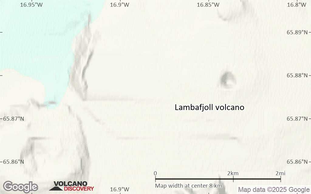 Terrain-type map of Lambafjoll volcano (scale of approx. 10-20 km)