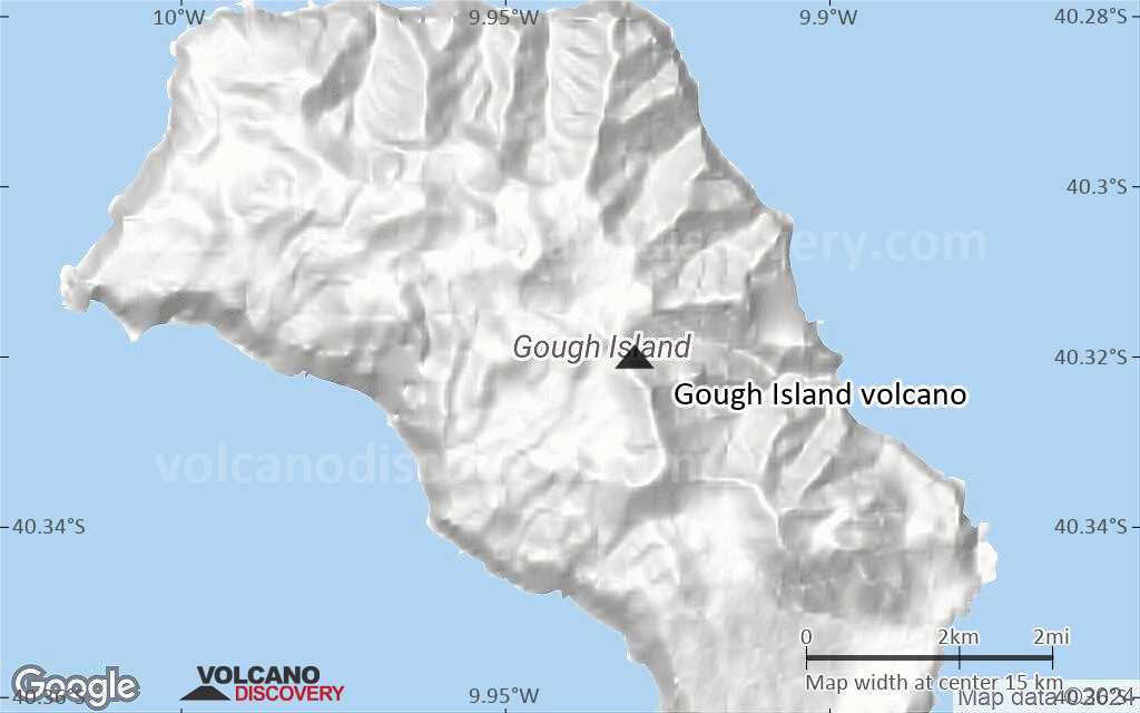 Terrain-type map of Gough Island volcano (scale of approx. 10-20 km)
