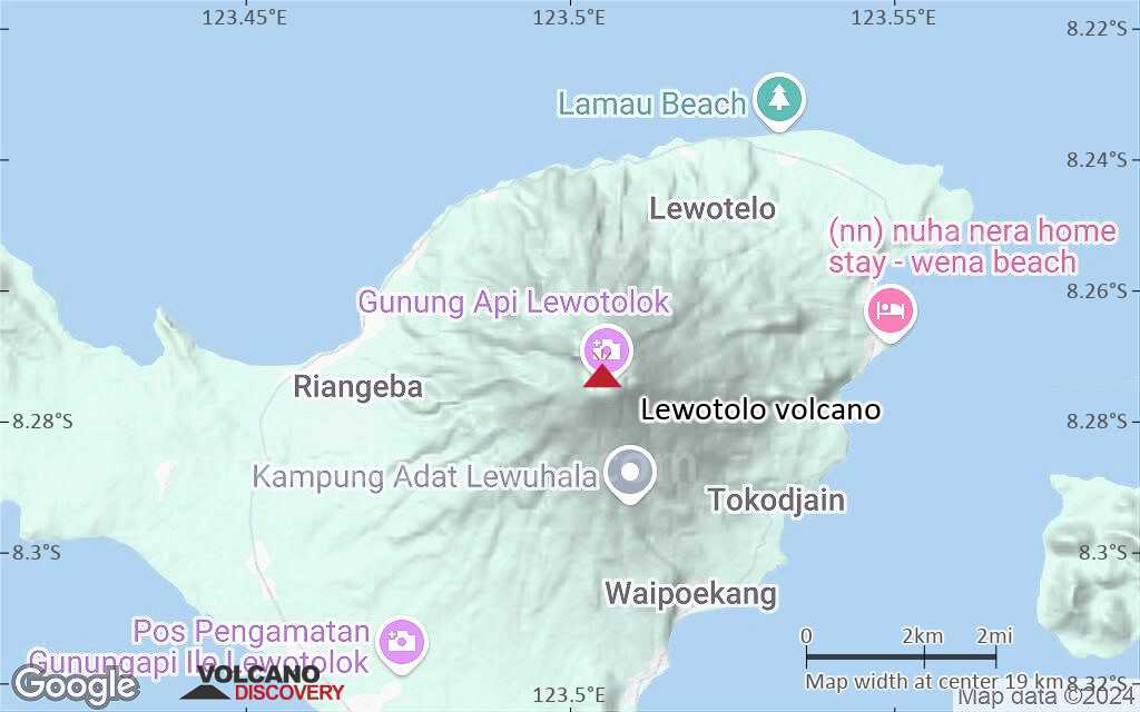 Terrain-type map of Lewotolo volcano (scale of approx. 10-20 km)