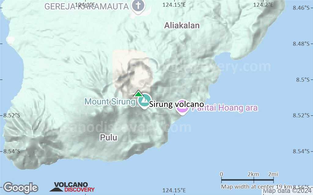 Terrain-type map of Sirung volcano (scale of approx. 10-20 km)