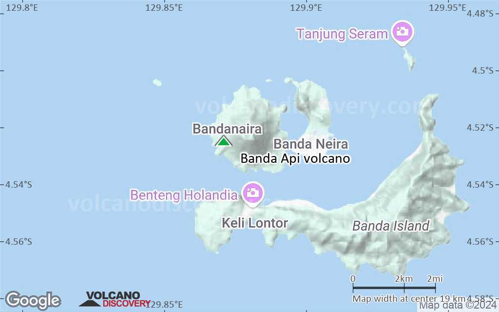 Terrain-type map of Banda Api volcano (scale of approx. 10-20 km)