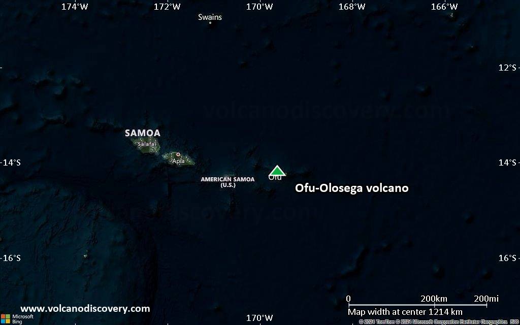 Satellite/aerial-type map of Ofu-Olosega volcano (region scale small)