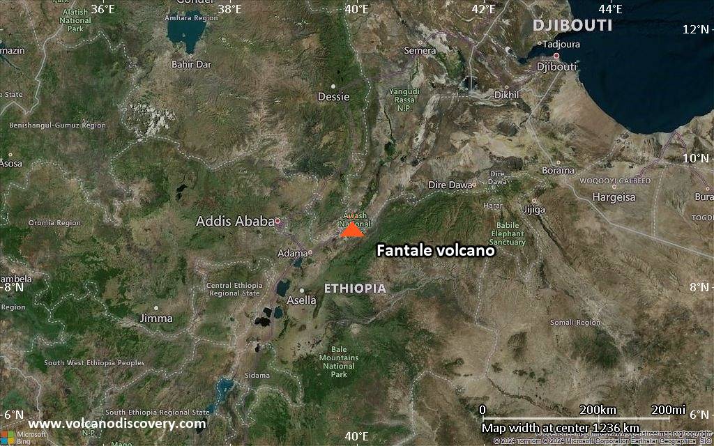 Satellite/aerial-type map of Fantale volcano (region scale small)