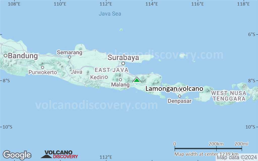 Terrain-type map of Lamongan volcano (region scale small)