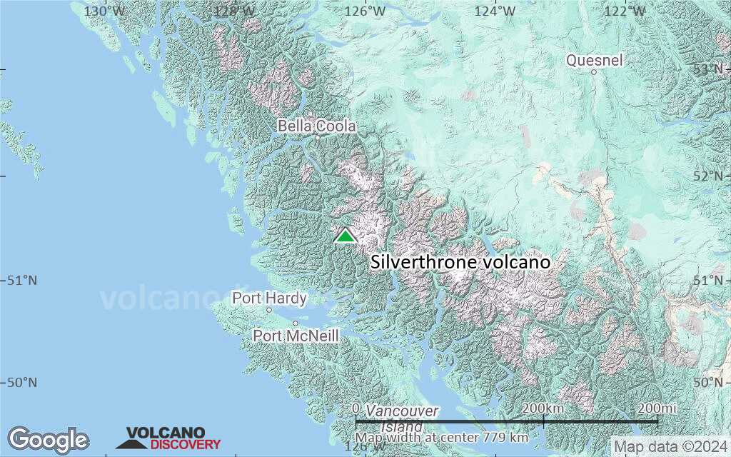 Terrain-type map of Silverthrone volcano (region scale small)