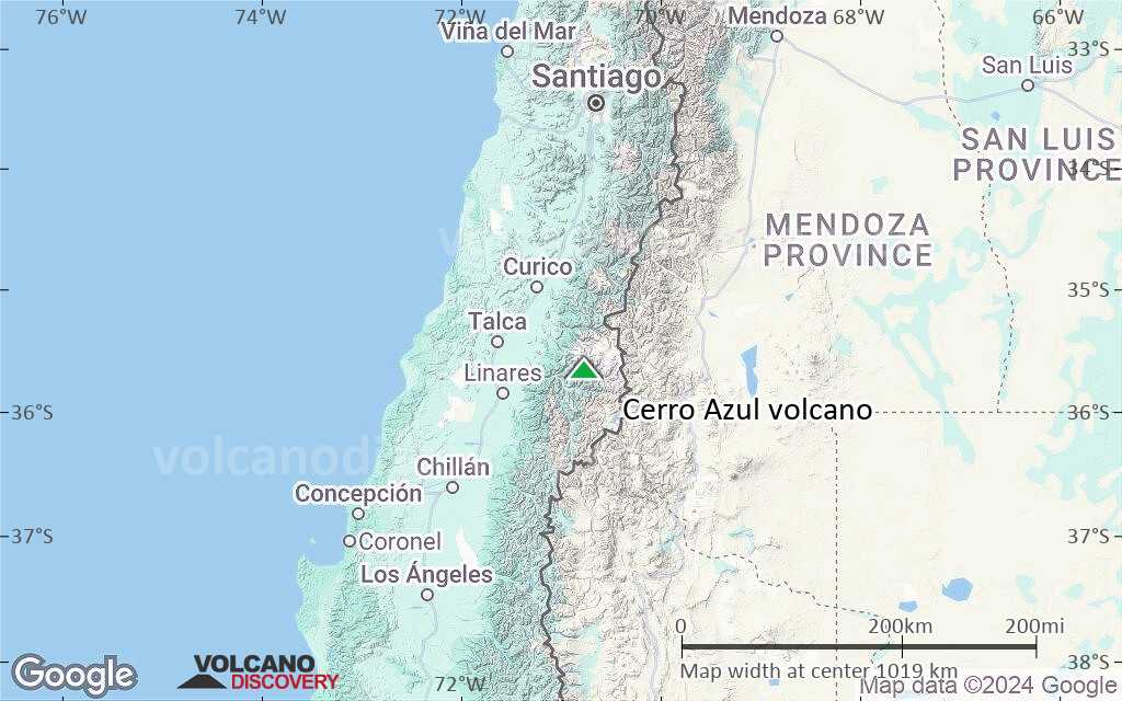 Terrain-type map of Cerro Azul volcano (region scale small)