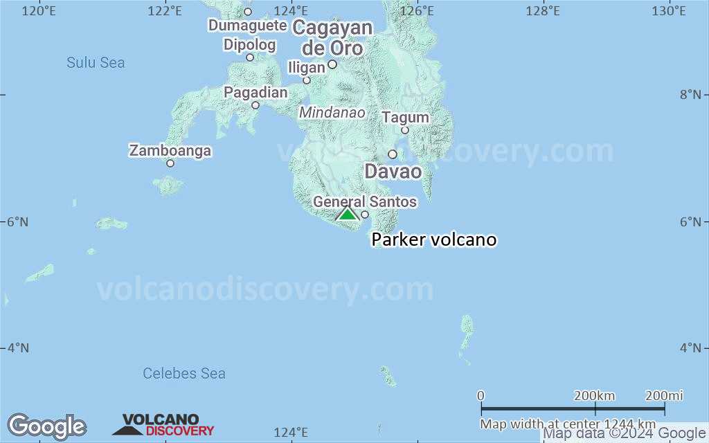Terrain-type map of Parker volcano (region scale small)