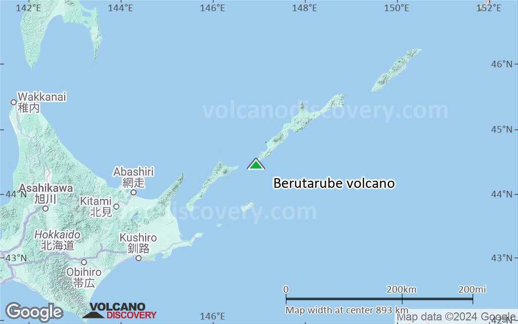 Terrain-type map of Berutarube volcano (region scale small)