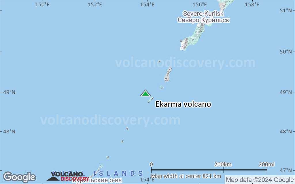 Terrain-type map of Ekarma volcano (region scale small)
