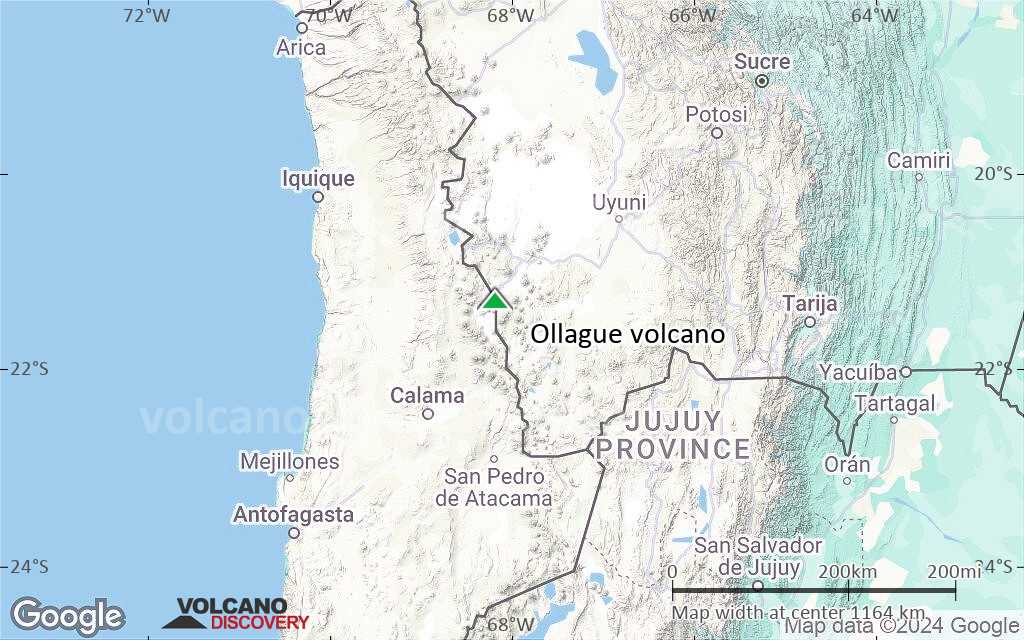 Terrain-type map of Ollague volcano (region scale small)