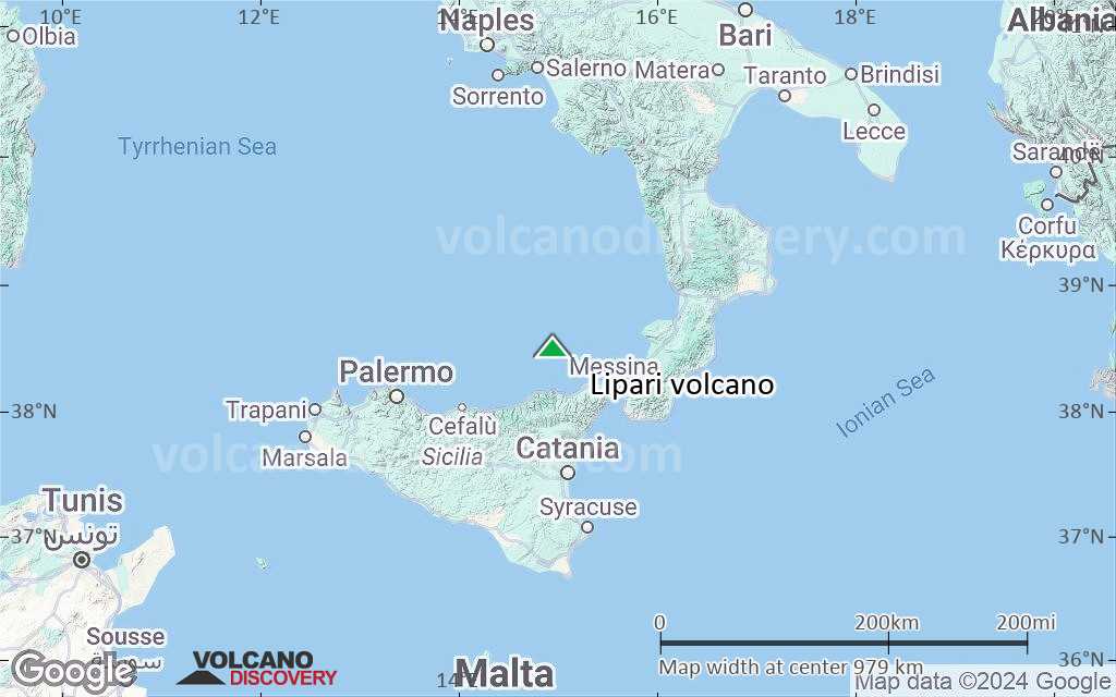 Terrain-type map of Lipari volcano (region scale small)
