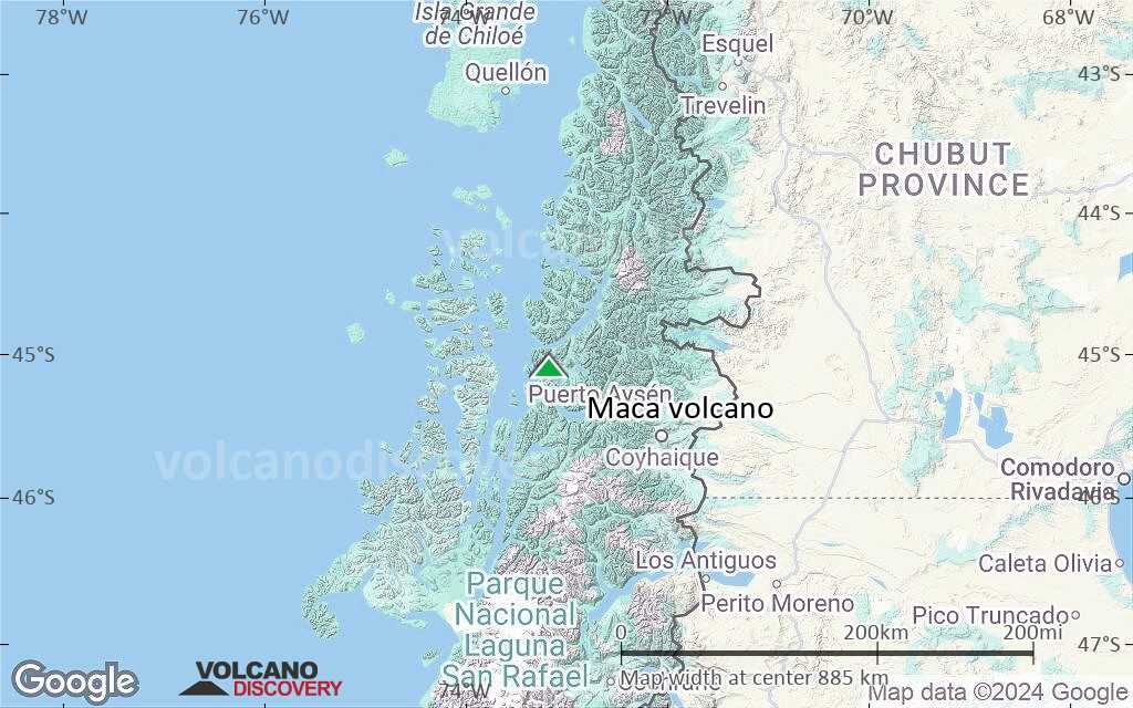 Terrain-type map of Maca volcano (region scale small)