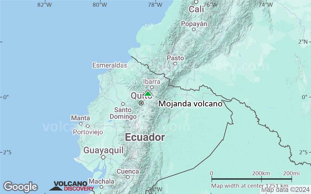 Terrain-type map of Mojanda volcano (region scale small)