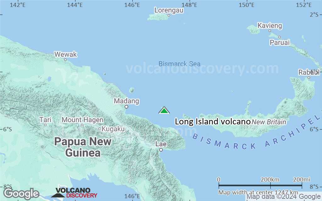 Terrain-type map of Long Island volcano (region scale small)