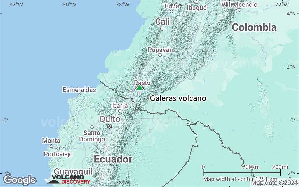 Terrain-type map of Galeras volcano (region scale small)