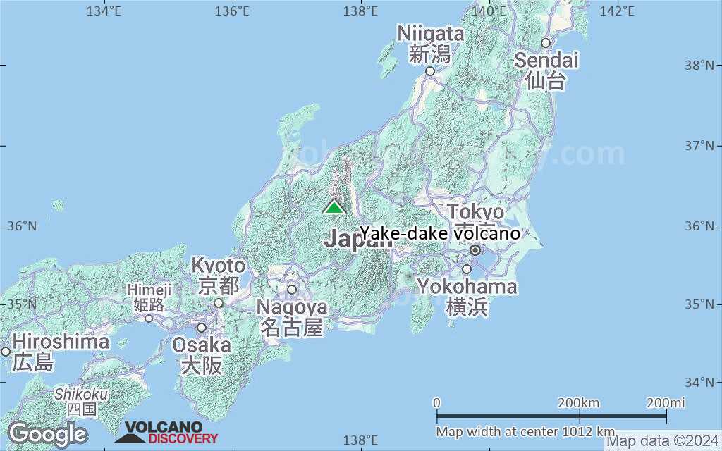 Terrain-type map of Yake-dake volcano (region scale small)