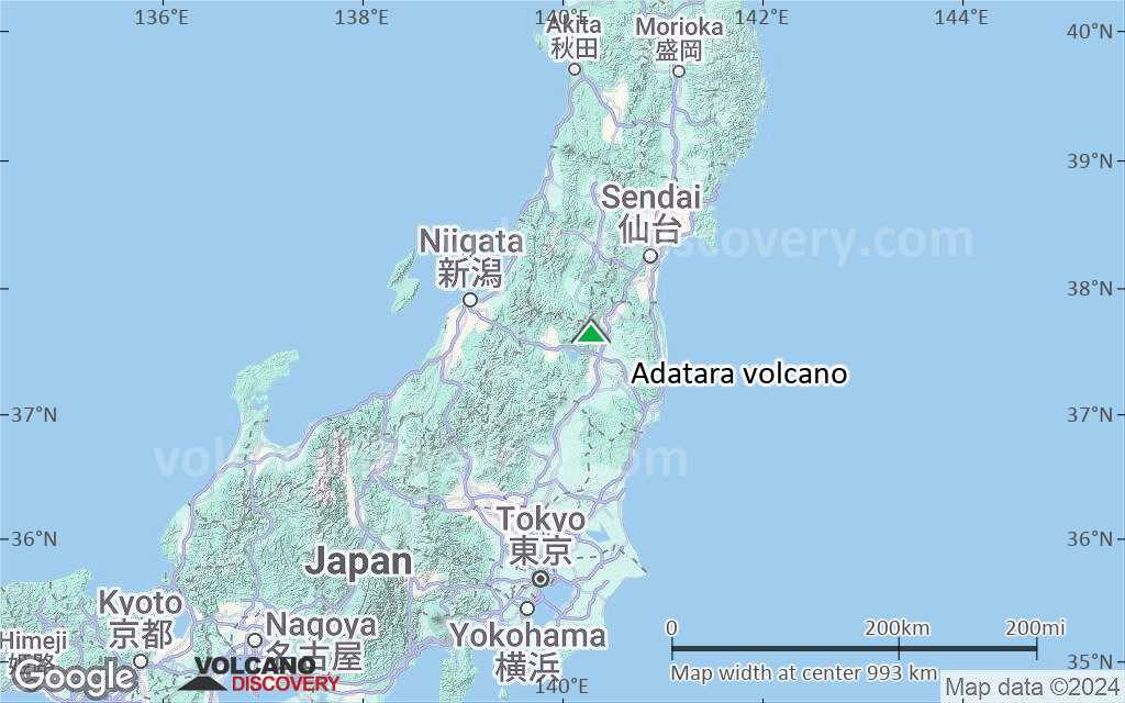 Terrain-type map of Adatara volcano (region scale small)