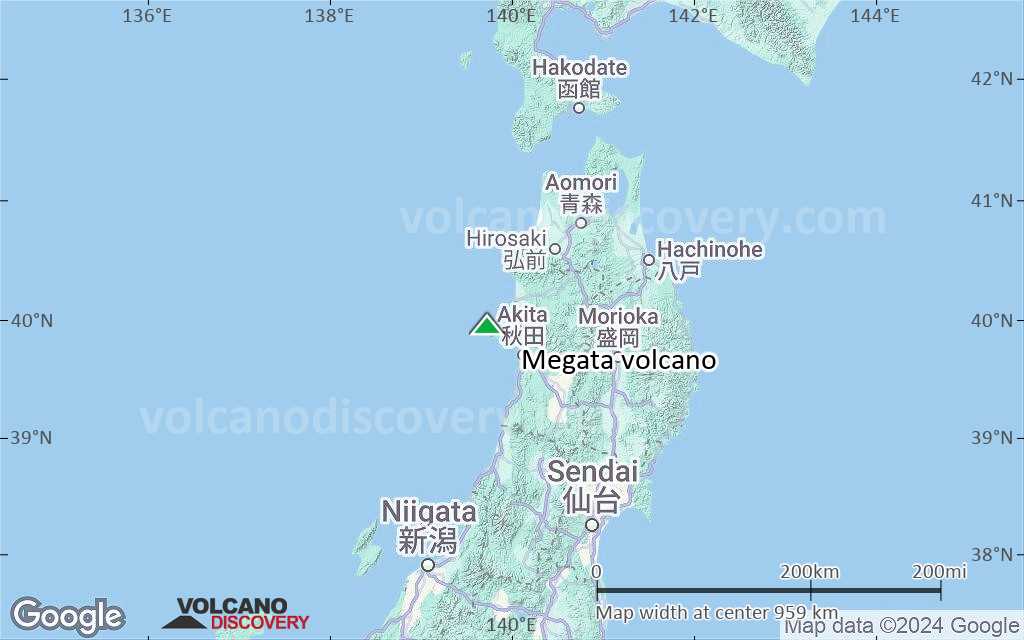 Terrain-type map of Megata volcano (region scale small)