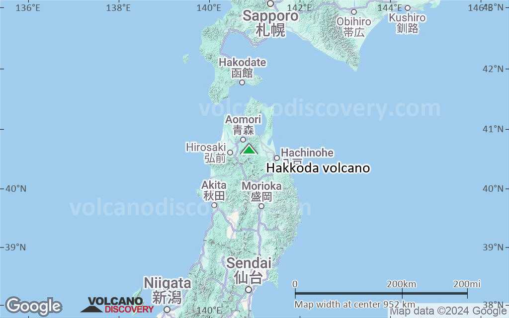 Terrain-type map of Hakkoda volcano (region scale small)