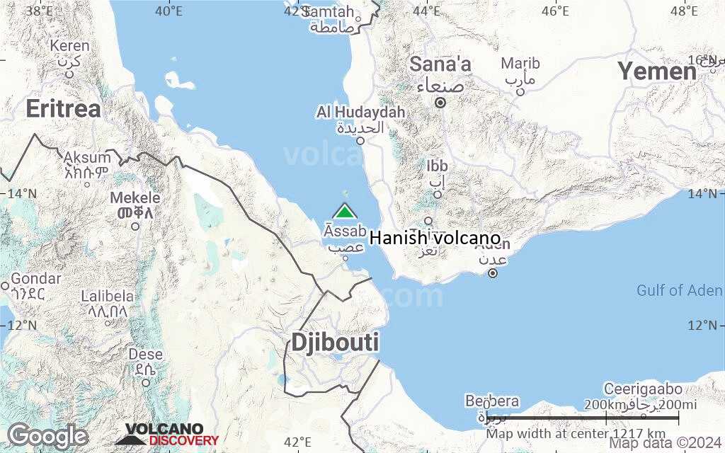 Terrain-type map of Hanish volcano (region scale small)