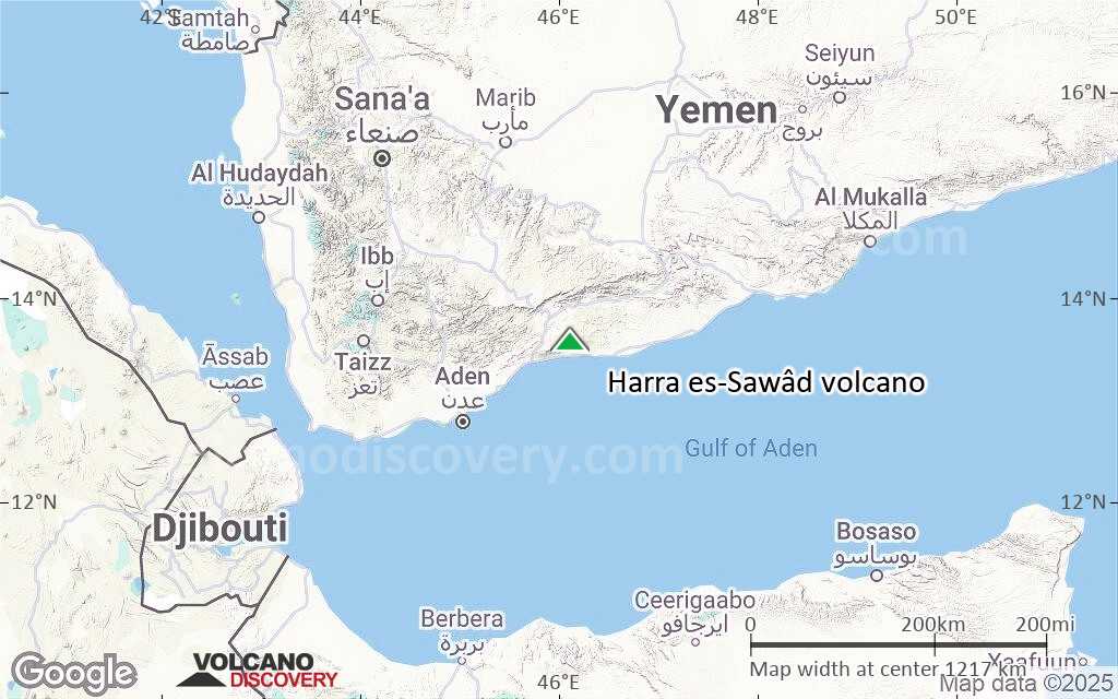 Terrain-type map of Harra es-Sawâd volcano (region scale small)