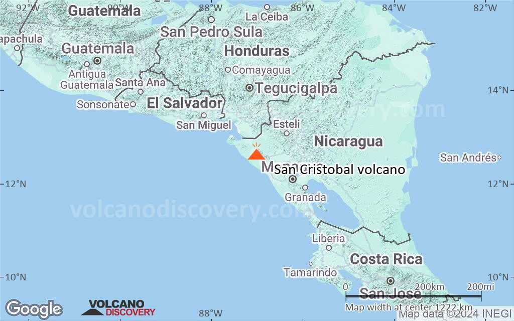 Terrain-type map of San Cristobal volcano (region scale small)