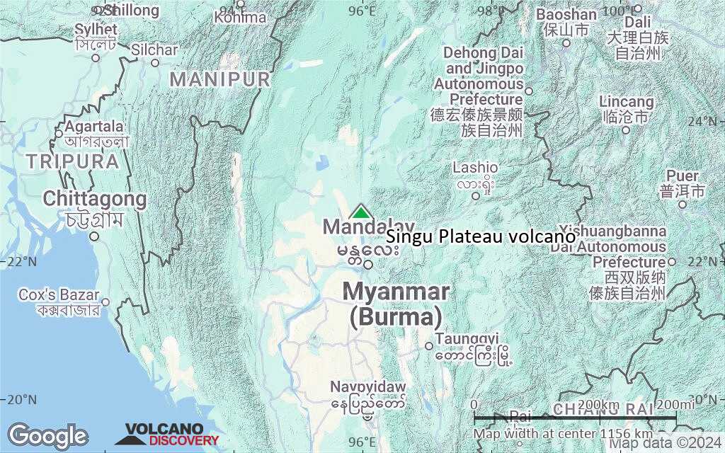 Terrain-type map of Singu Plateau volcano (region scale small)