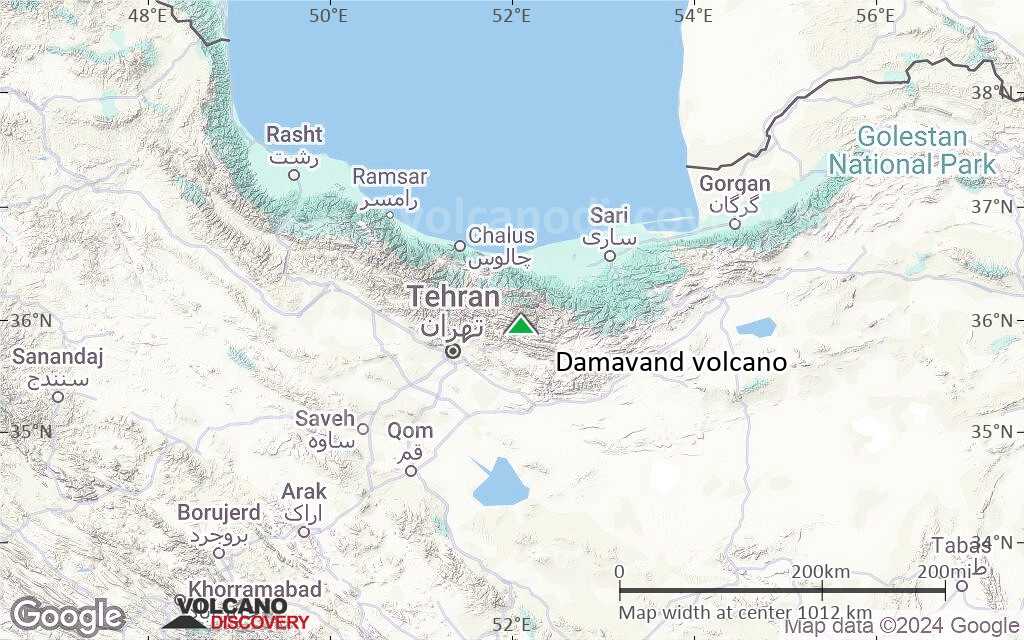 Terrain-type map of Damavand volcano (region scale small)
