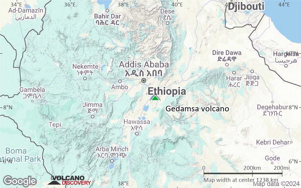 Terrain-type map of Gedamsa volcano (region scale small)