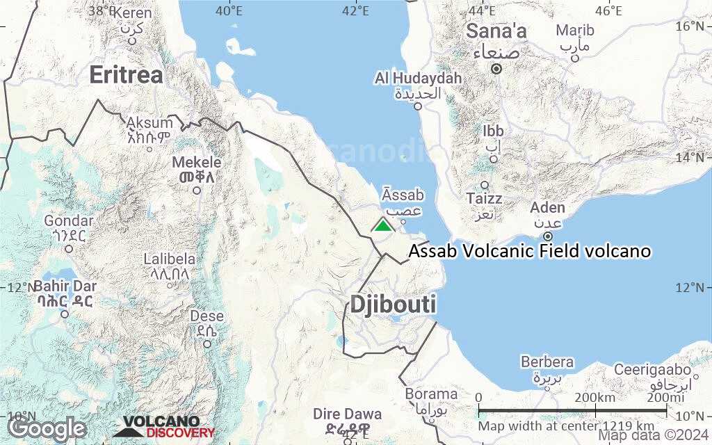 Terrain-type map of Assab Volcanic Field volcano (region scale small)